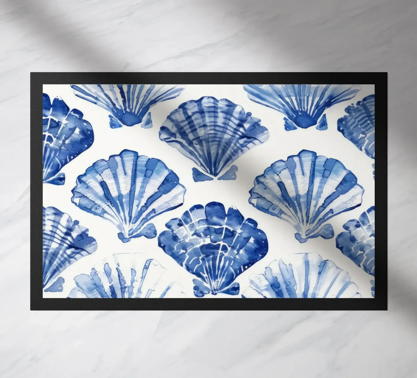 Blue Shell Pattern deurmat van treechild