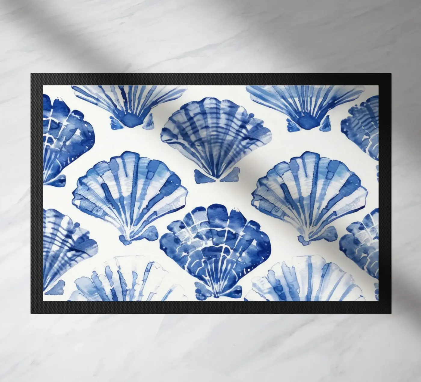 Blue Shell Pattern deurmat van treechild