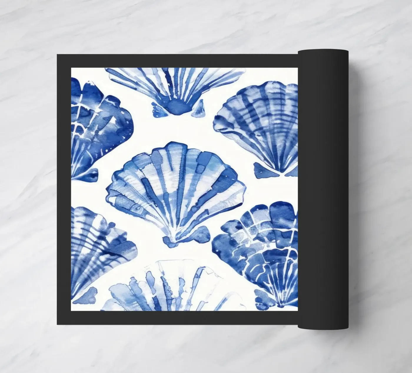 Blue Shell Pattern deurmat van treechild