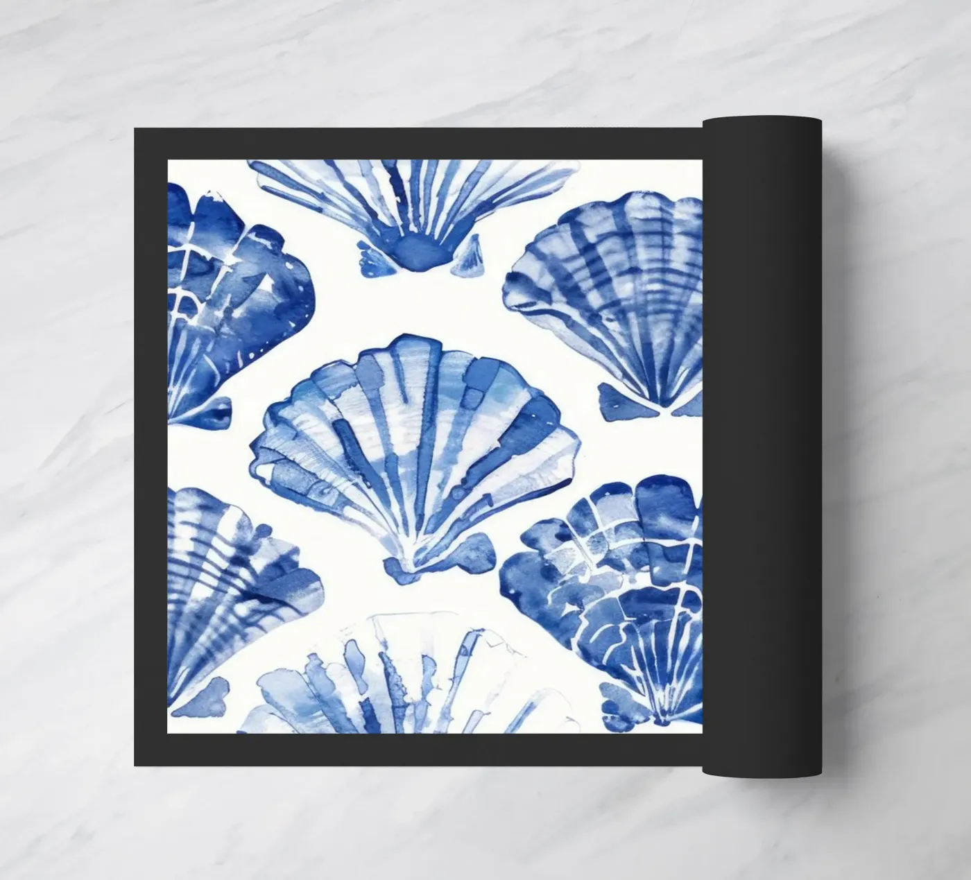 Blue Shell Pattern deurmat van treechild