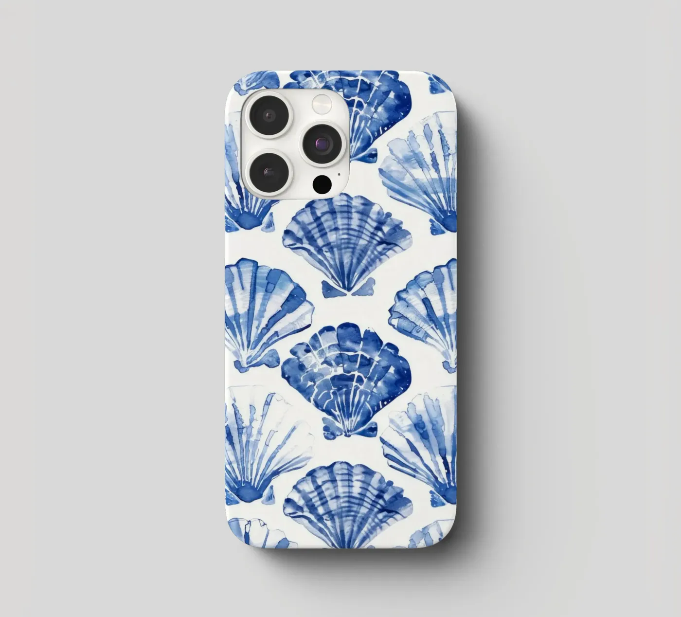 Blue Shell Pattern iphone case by treechild