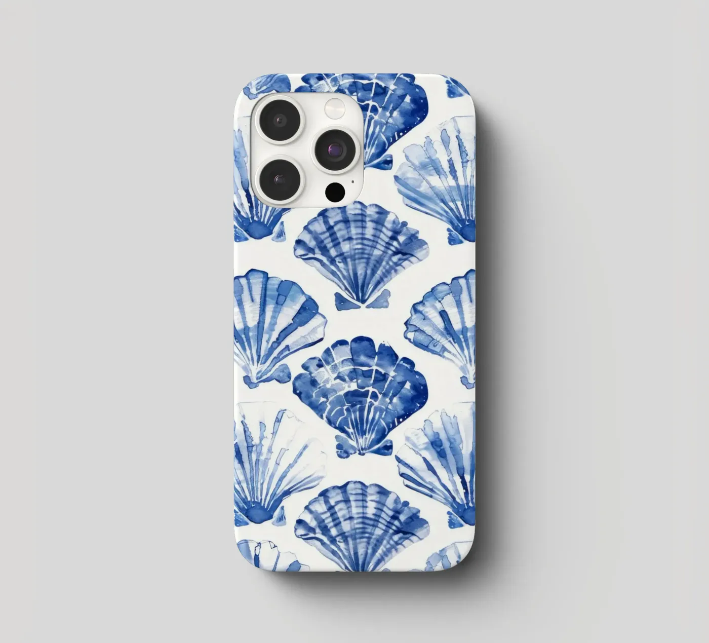 Blue Shell Pattern cover iphone da treechild