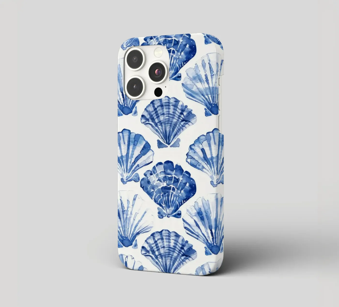 Blue Shell Pattern cover iphone da treechild