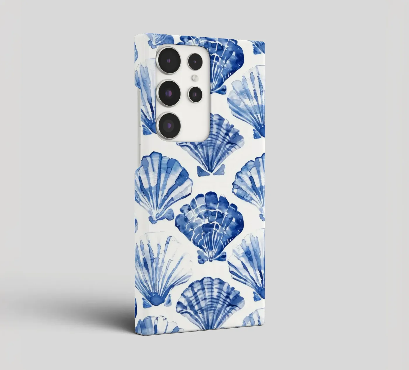 Blue Shell Pattern cover samsung da treechild