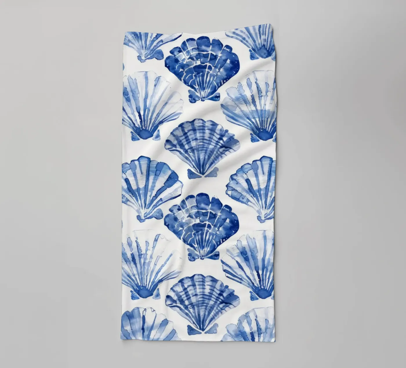 Blue Shell Pattern badhanddoek van treechild