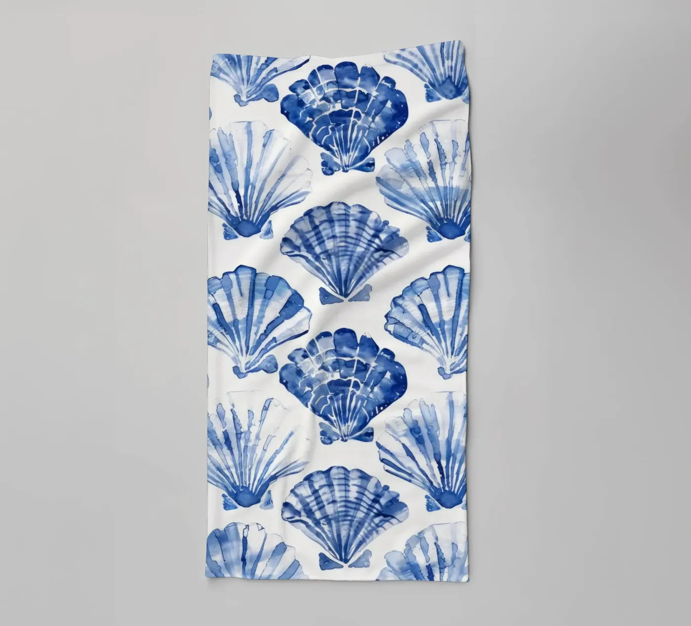 Blue Shell Pattern towel by treechild