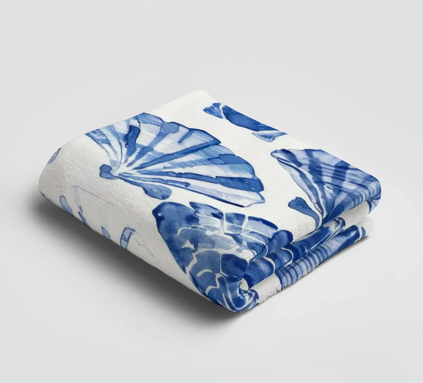 Blue Shell Pattern towel by treechild