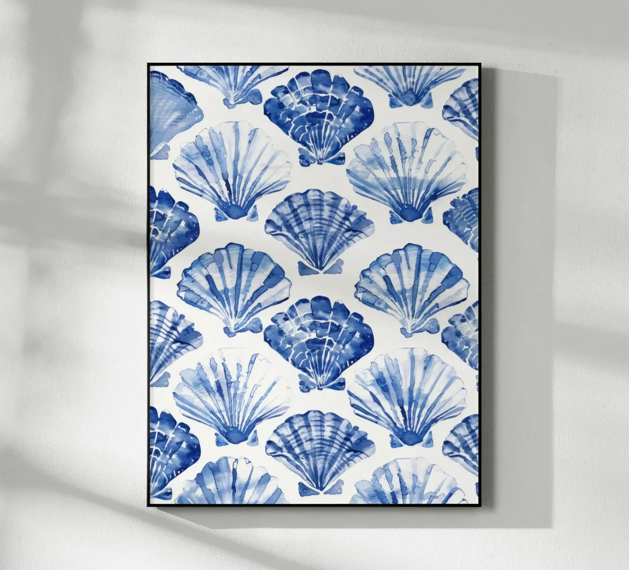 Blue Shell Pattern acrylic glass by treechild