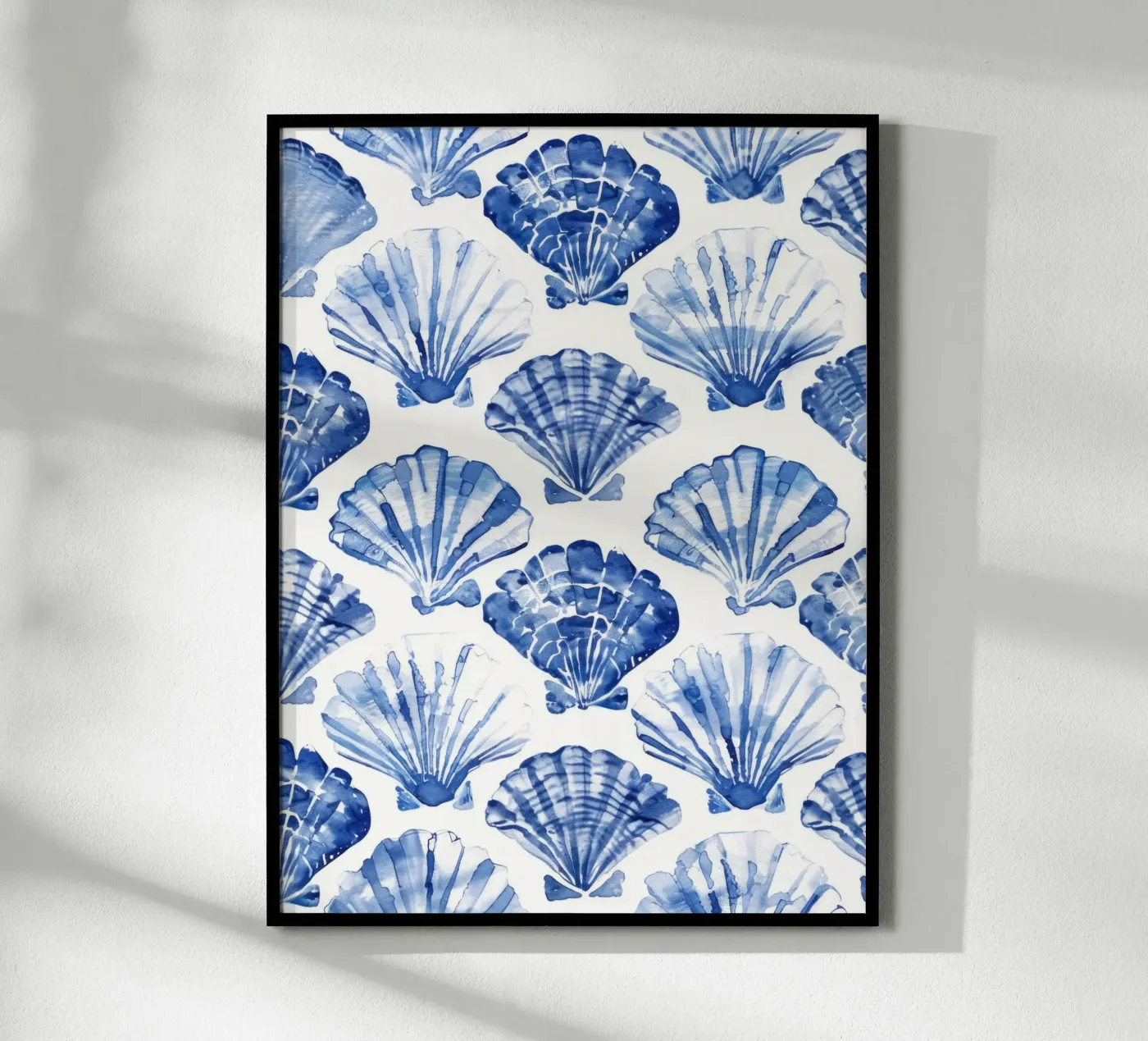 Blue Shell Pattern Poster von treechild