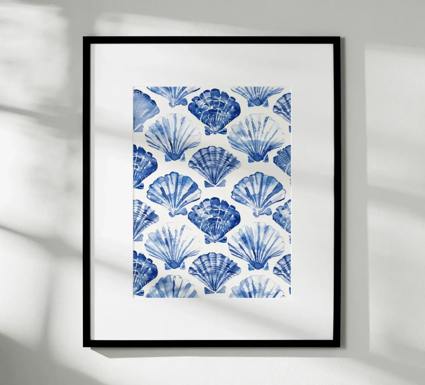 Blue Shell Pattern Poster von treechild