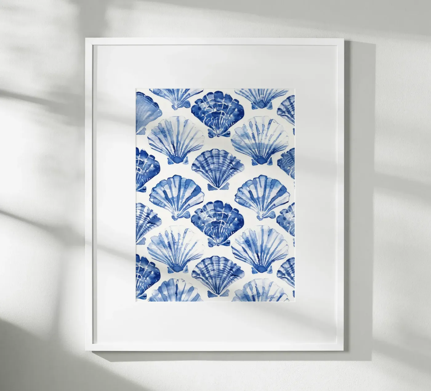 Blue Shell Pattern Poster von treechild