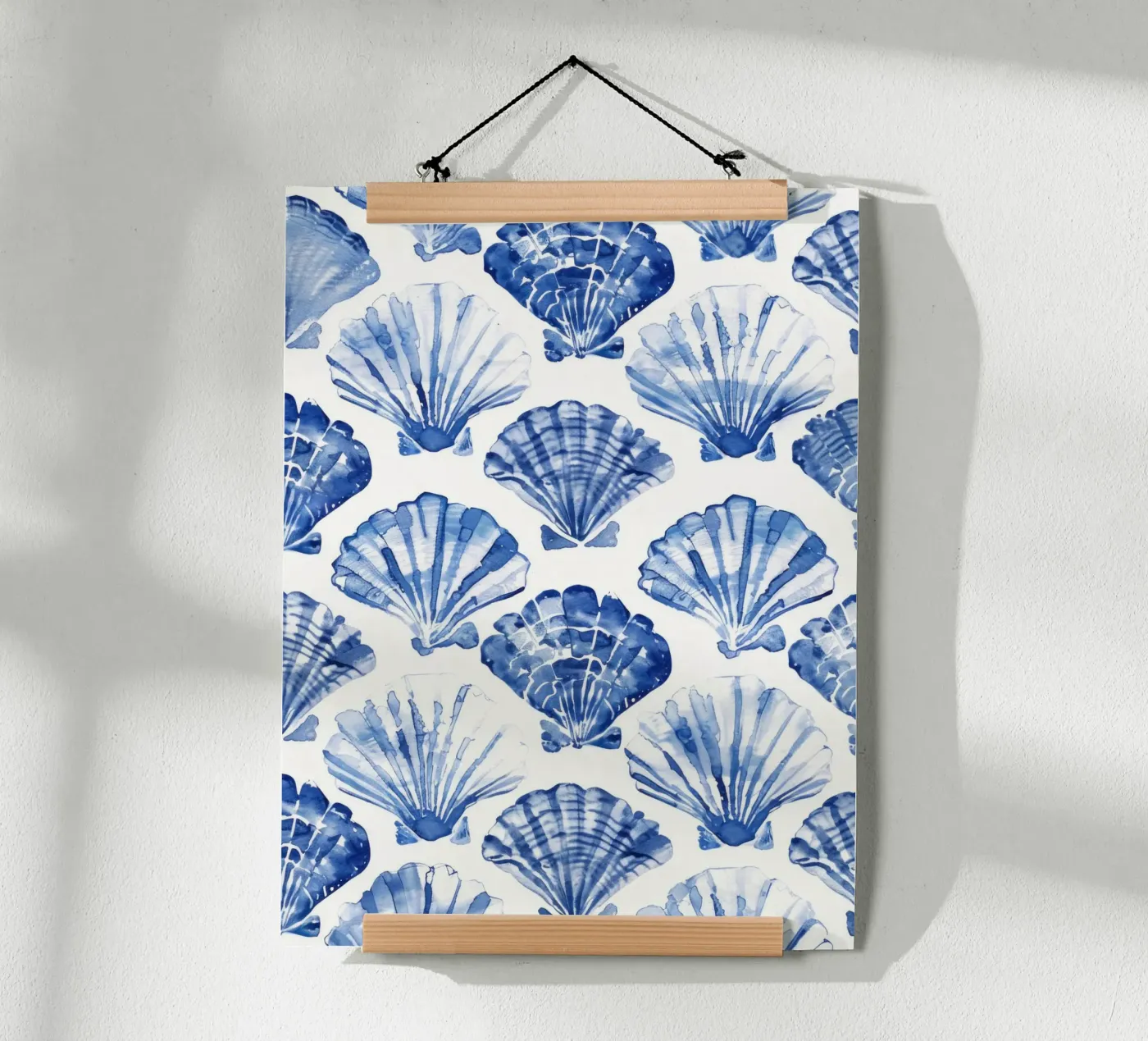 Blue Shell Pattern Poster von treechild