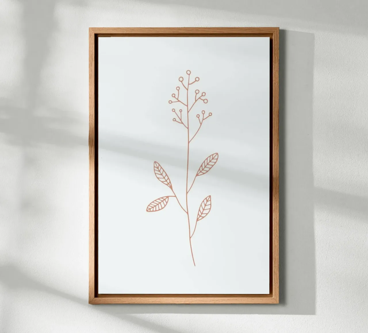 Coral Sketch tela con Cornice a cassetta da KRUTH DESIGN