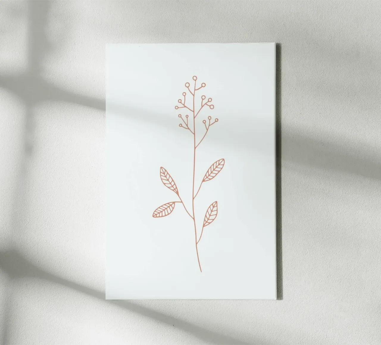 Coral Sketch tela con Cornice a cassetta da KRUTH DESIGN