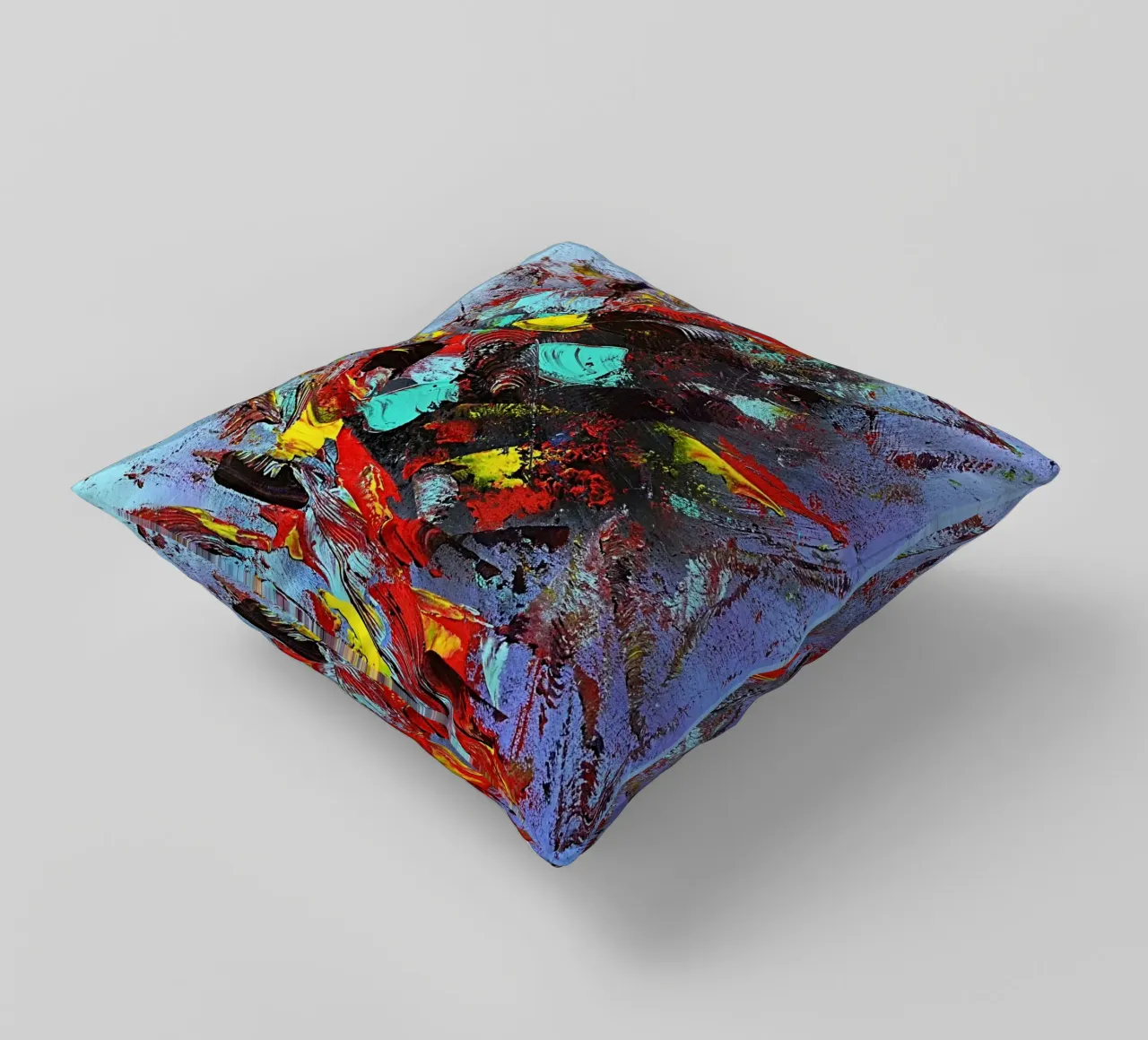 FARANDOLE decorative cushion by Thierry Vobmann Abstract painting