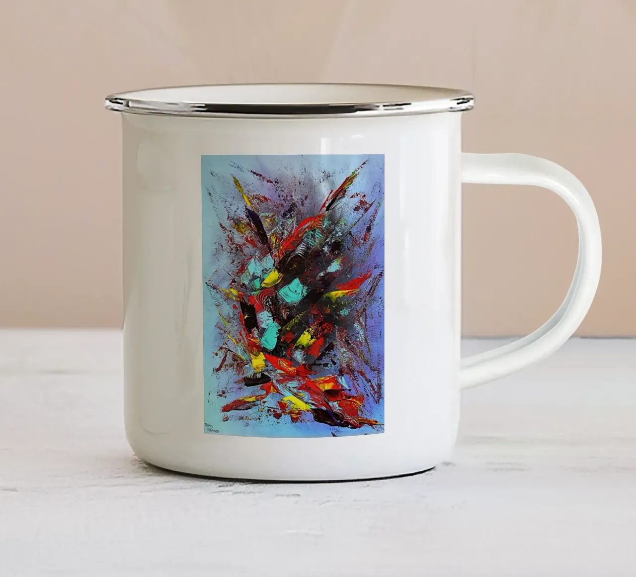 FARANDOLE tazza in smalto da Thierry Vobmann Abstract painting