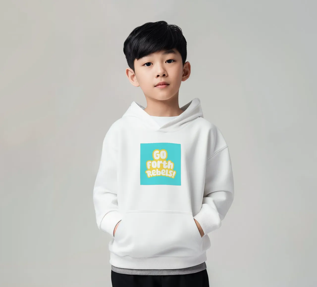 Go forth rebels! felpa bambino con cappuccio da Ohkimiko
