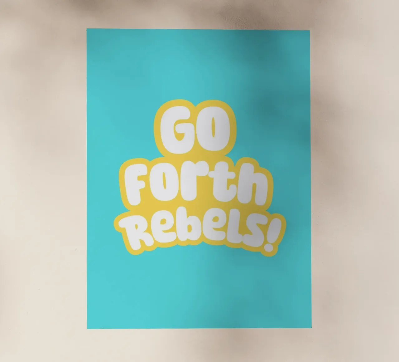 Go forth rebels! lámina retroiluminada de Ohkimiko