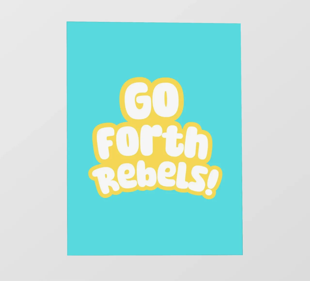 Go forth rebels! lámina retroiluminada de Ohkimiko