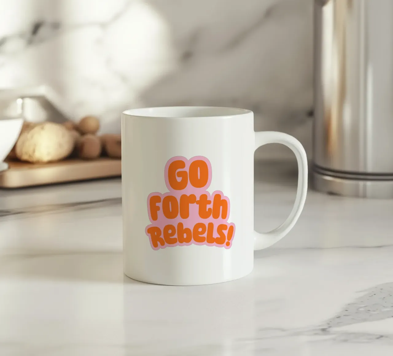 Go forth rebels! tazza in ceramica da Ohkimiko