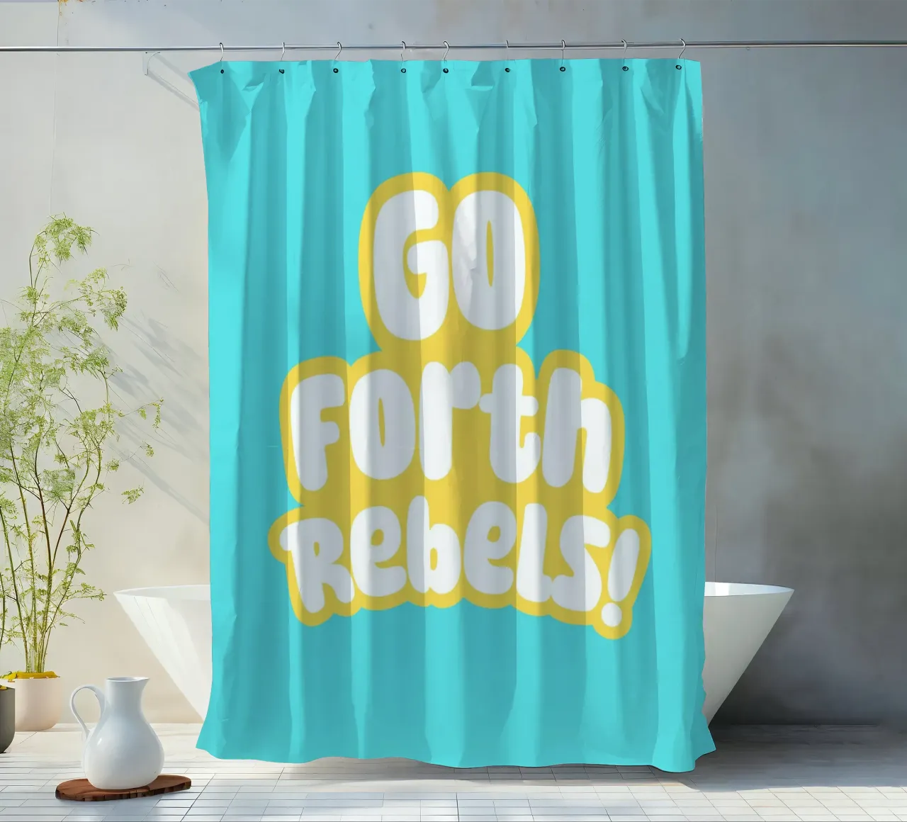 Go forth rebels! tenda da doccia da Ohkimiko