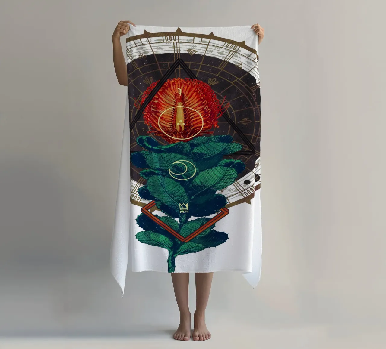 Birth beach towel by againstbound