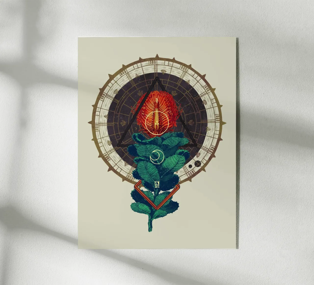 Birth acrylic glass by againstbound