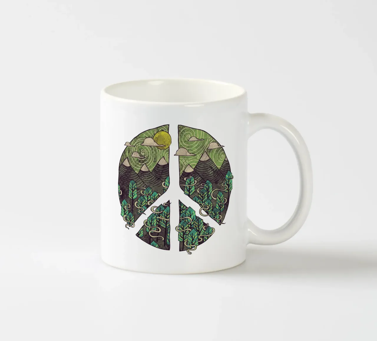 Peaceful Landscape tazza in ceramica da againstbound