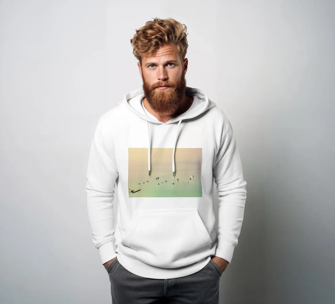 the sea felpa con cappuccio da Ingrid Beddoes