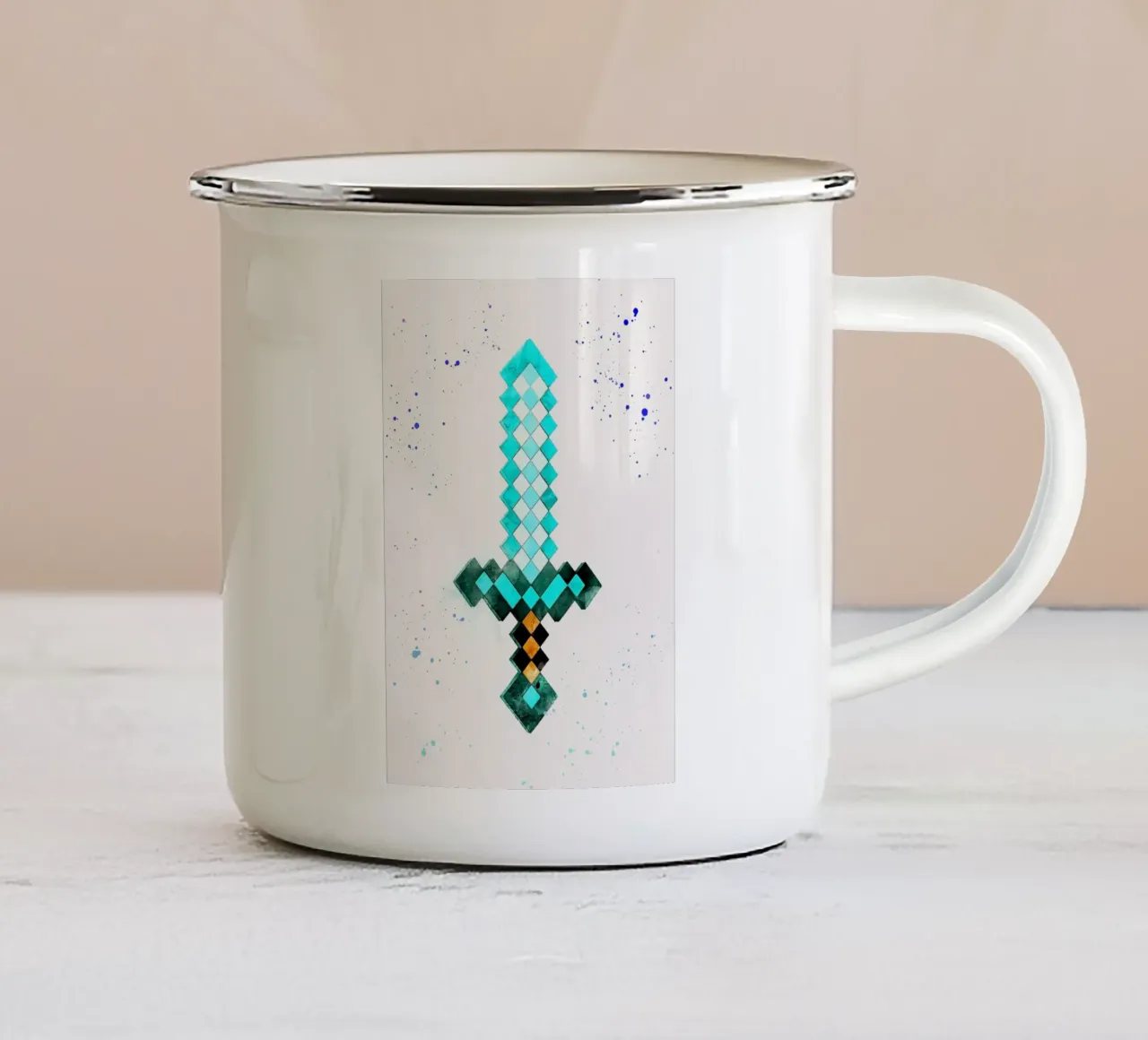 Minecraft tazza in smalto da Margaret Marie Ostrout