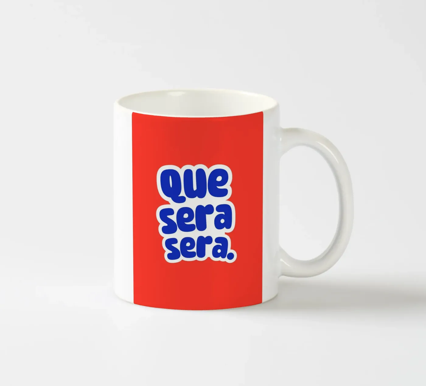 Que sera sera ceramic mug by Ohkimiko