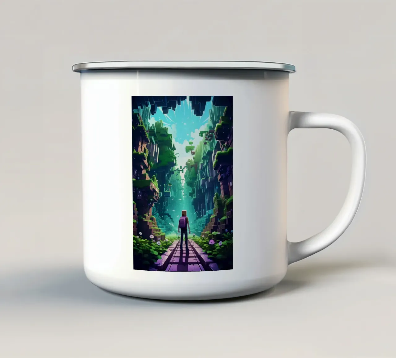 Minecraft tazza in smalto da Margaret Marie Ostrout