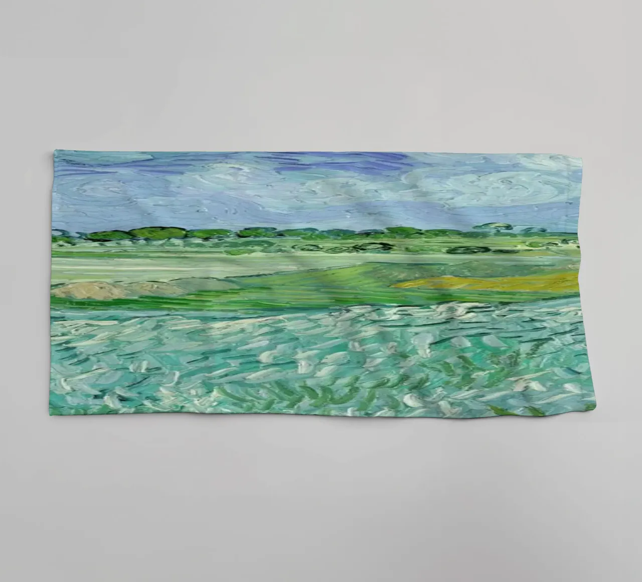 van Gogh - Plain of Auvers asciugamano da bagno da ARTOTHEK