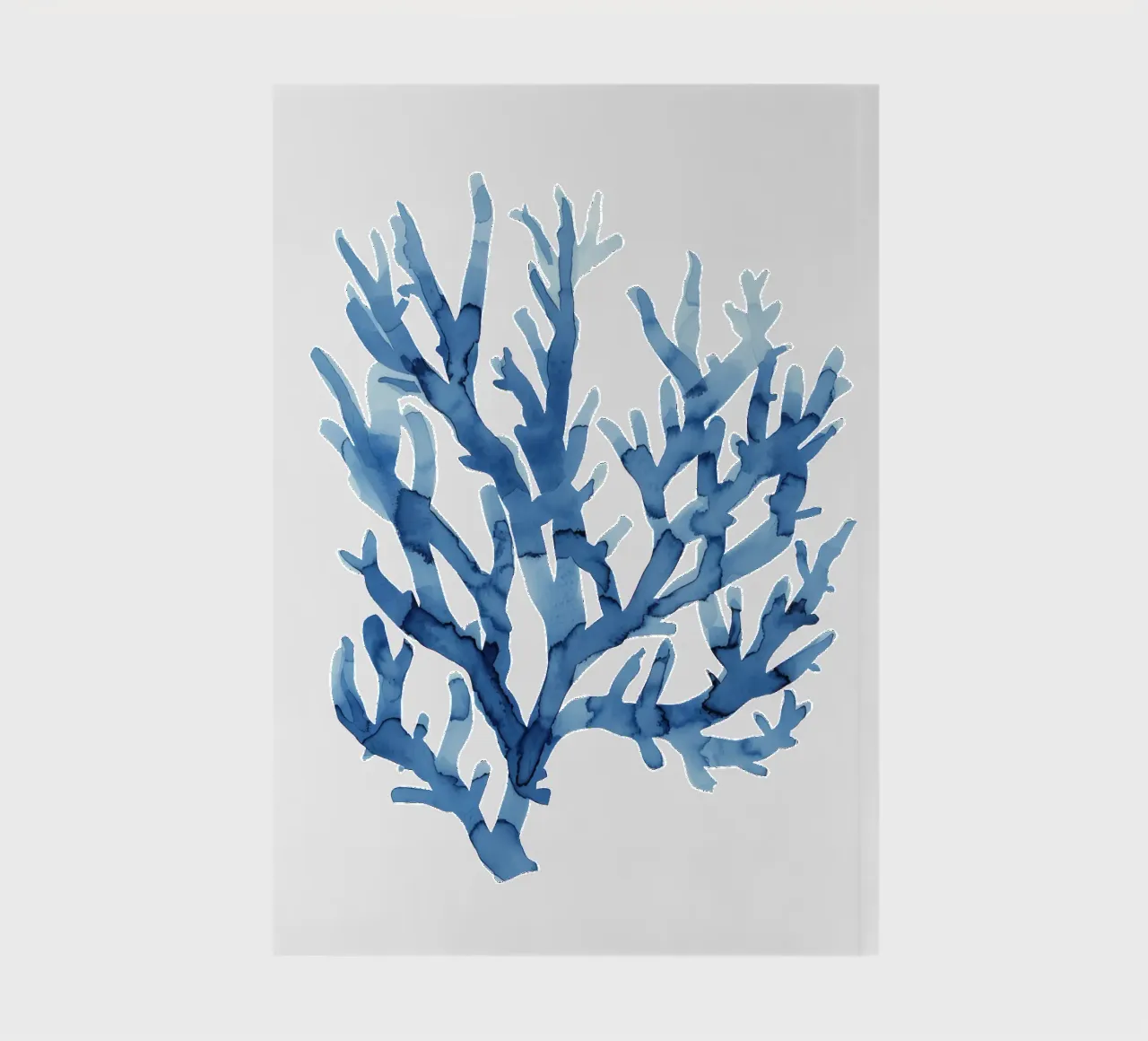 Blue Coral (Without Background) notebook by treechild