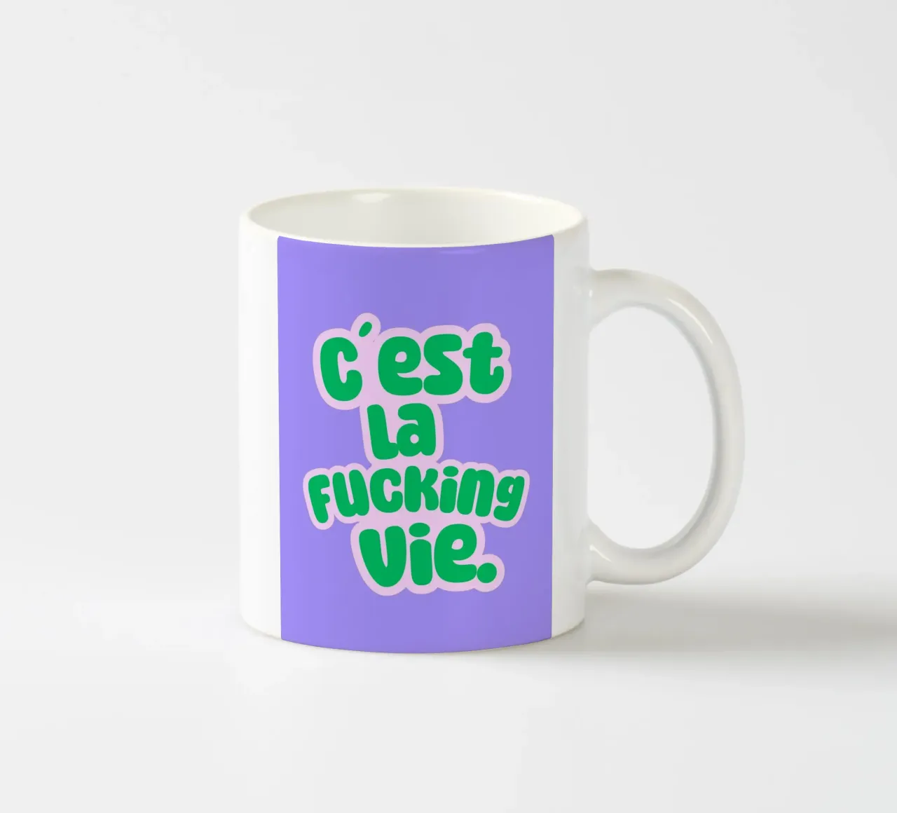 C´est la fucking vie tazza in ceramica da Ohkimiko