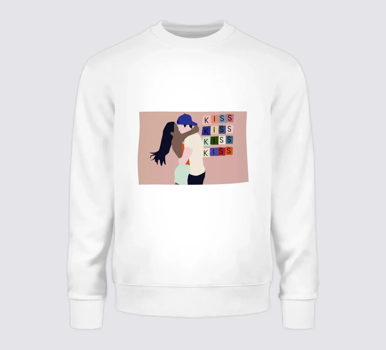 Kiss Kiss Kiss sweatshirt by Helena Ravenne