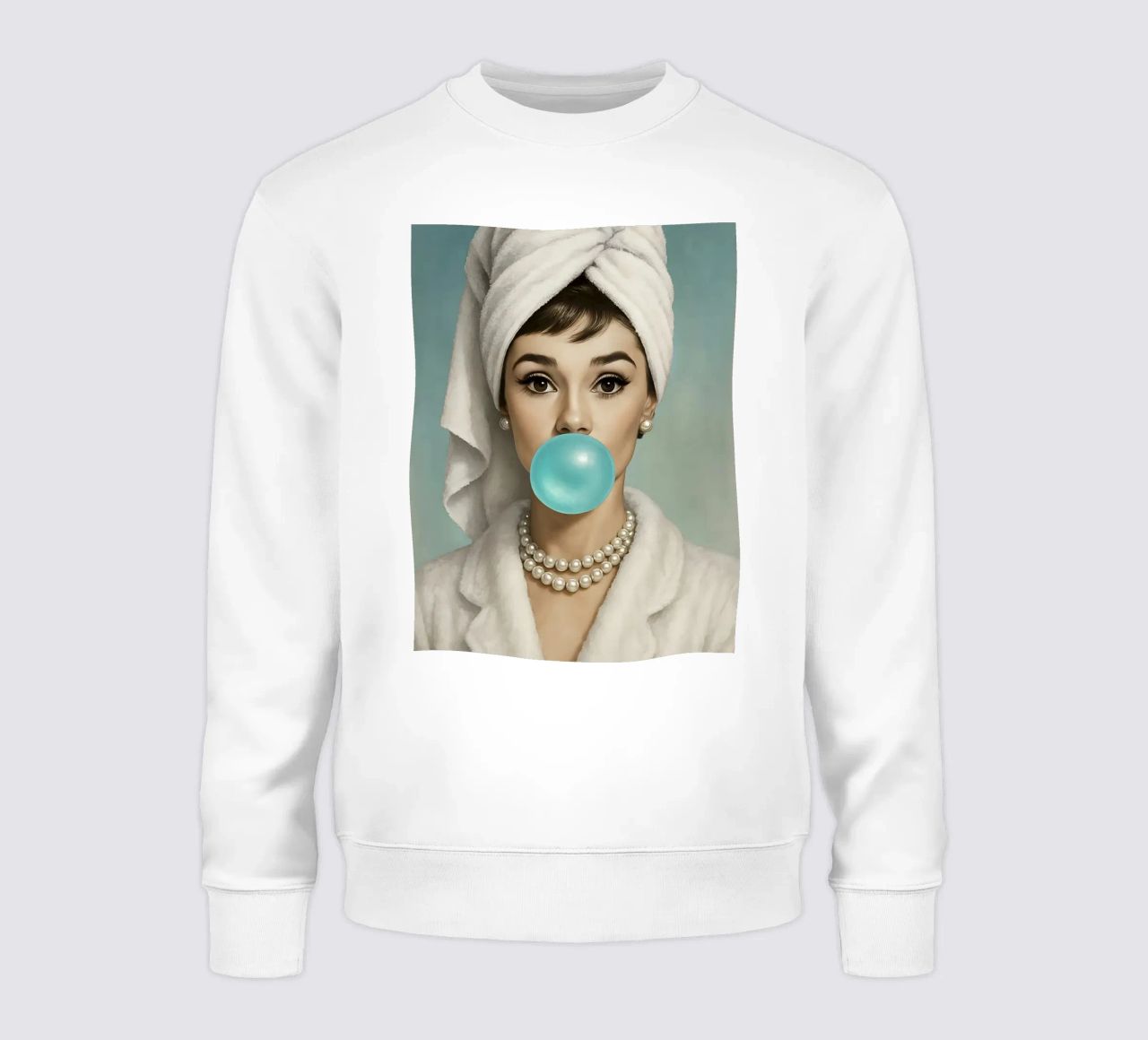 AUDREY HEPBURN CHICLE sudadera de ARTOMATIC