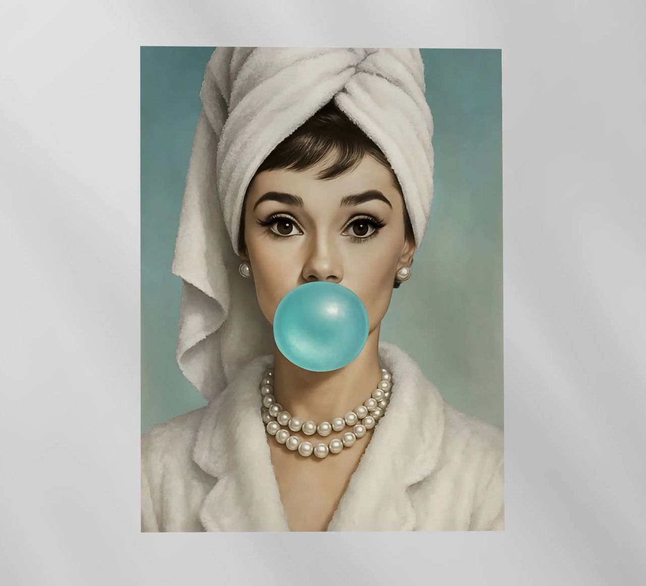 AUDREY HEPBURN CHICLE lámina retroiluminada de ARTOMATIC