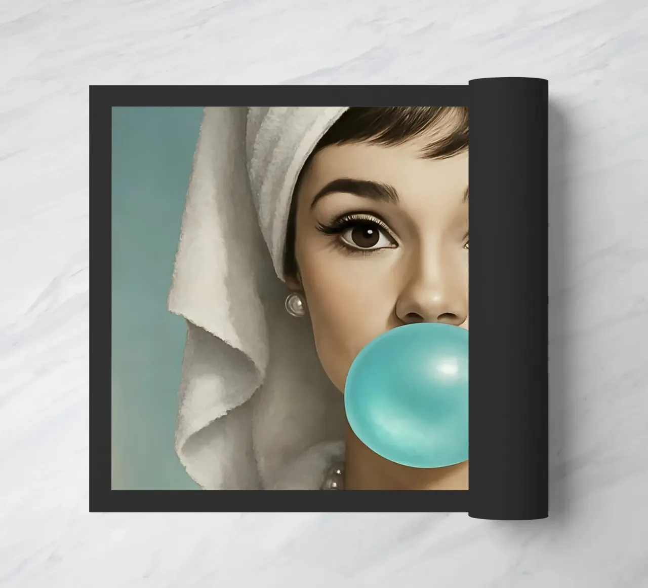 AUDREY HEPBURN GOMMA DA MASTICARE zerbino da ARTOMATIC