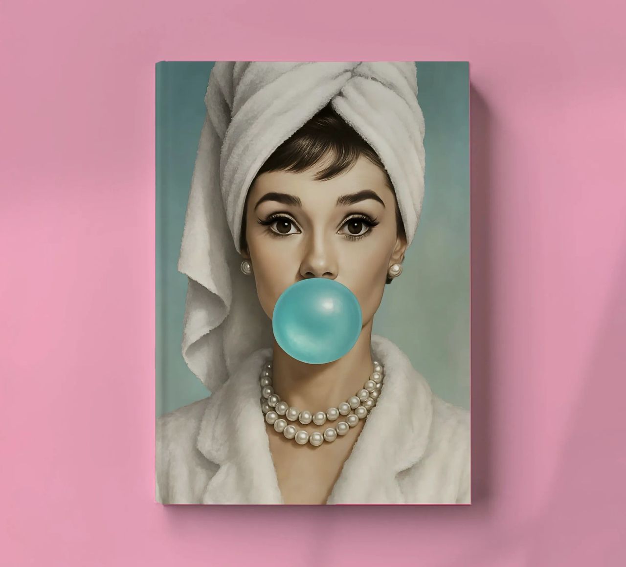 AUDREY HEPBURN BUBBLE GUM notebook by ARTOMATIC