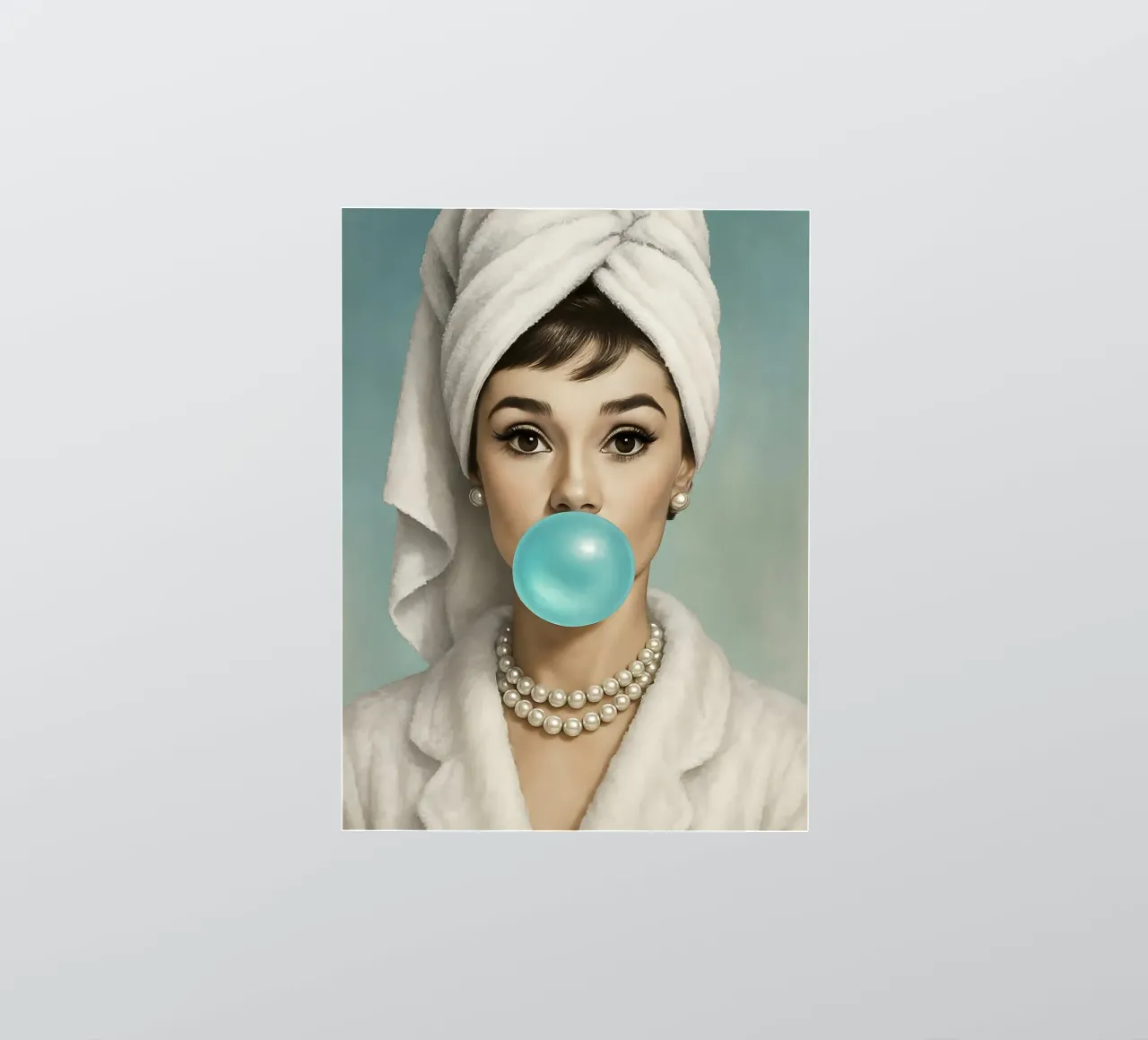 AUDREY HEPBURN GOMMA DA MASTICARE adesivo da ARTOMATIC