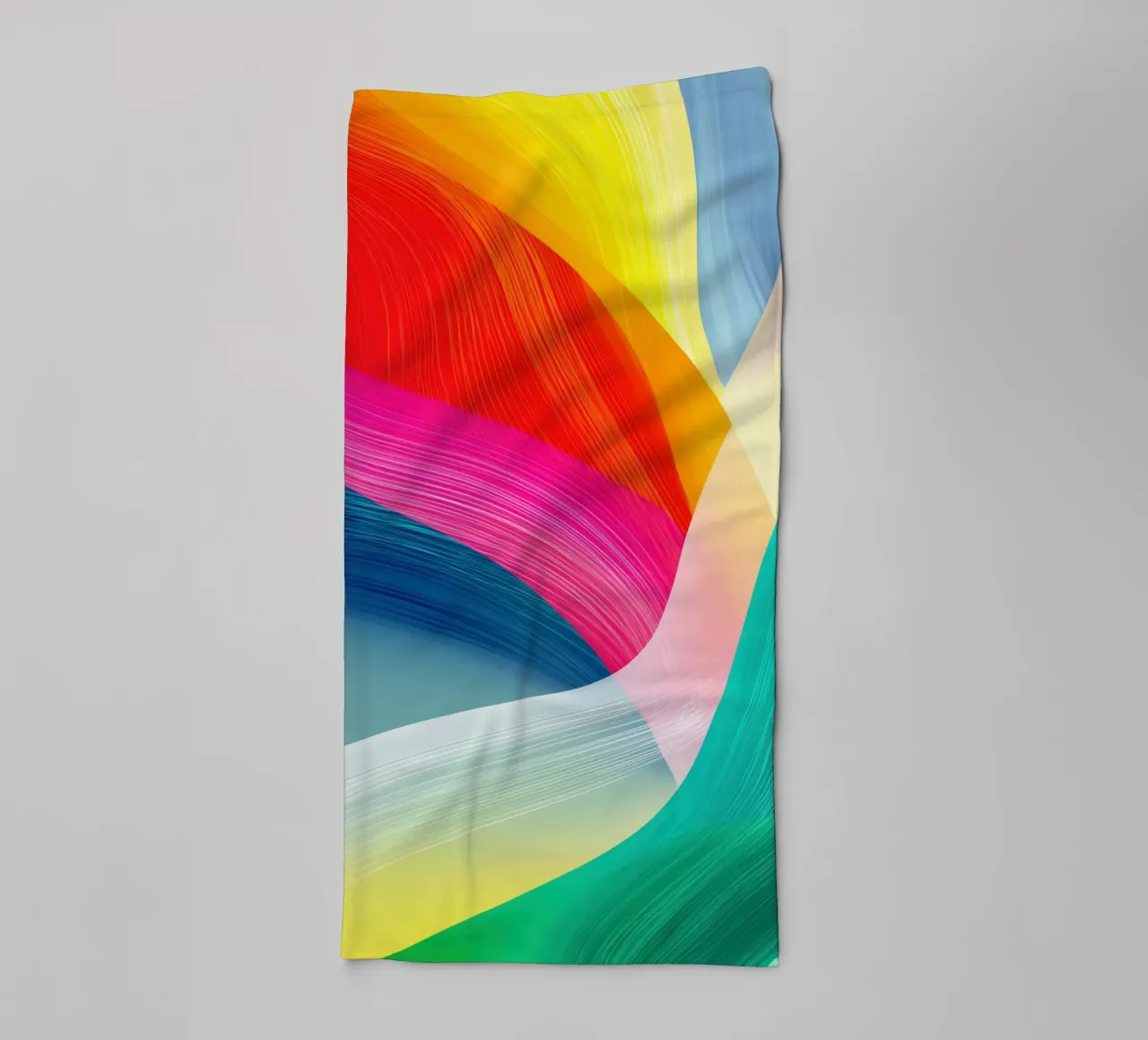 Abstrakte Farbenfrohe Regenbogen-Berge Handtuch von Autofocus