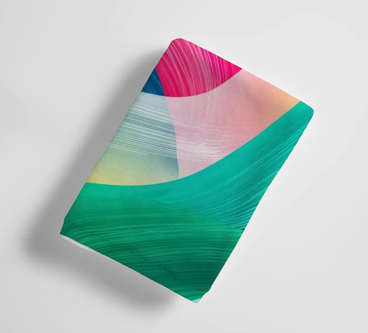Abstrakte Farbenfrohe Regenbogen-Berge Handtuch von Autofocus