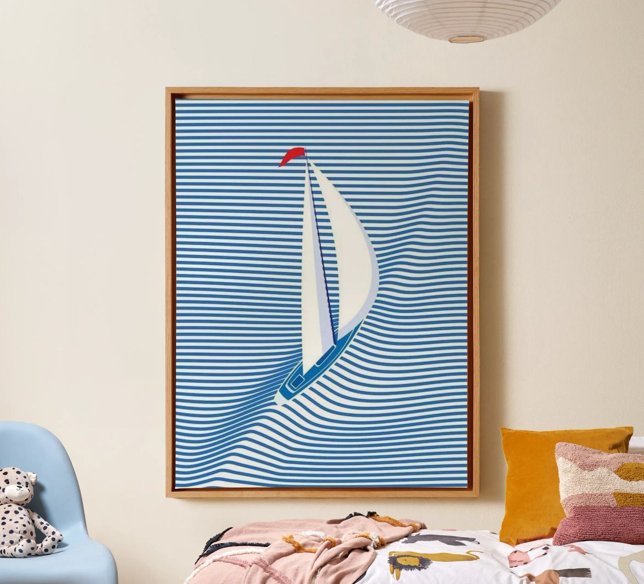 Segeln im Meer Leinwand von Maria studio