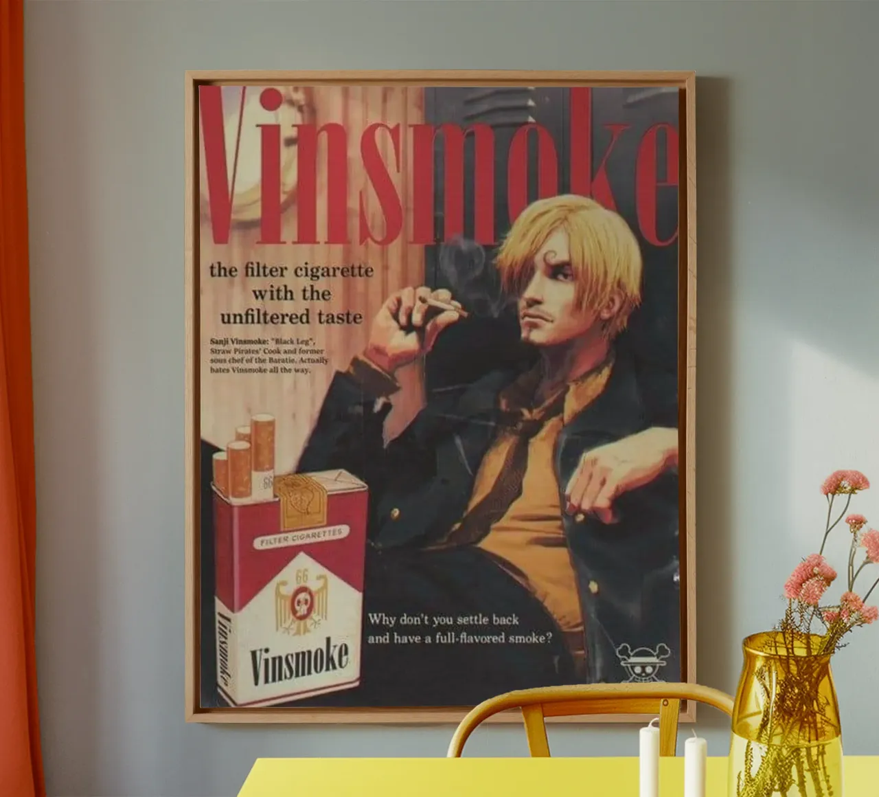 Vinsmoke tela con Cornice a cassetta da Waylons Studio