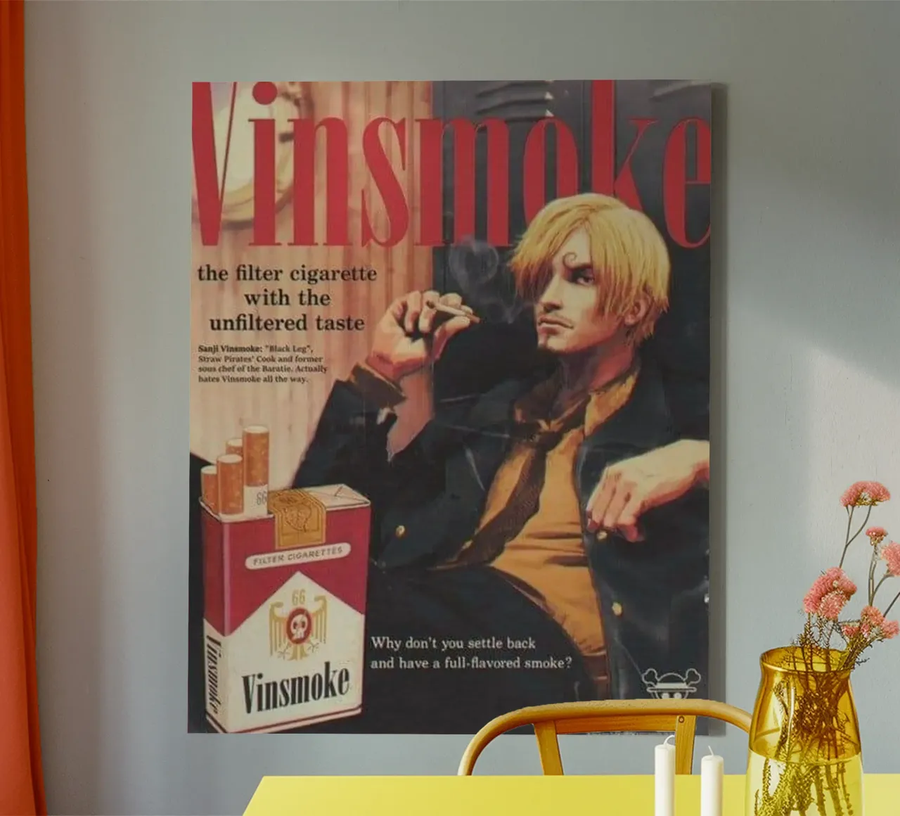 Vinsmoke tela con Cornice a cassetta da Waylons Studio