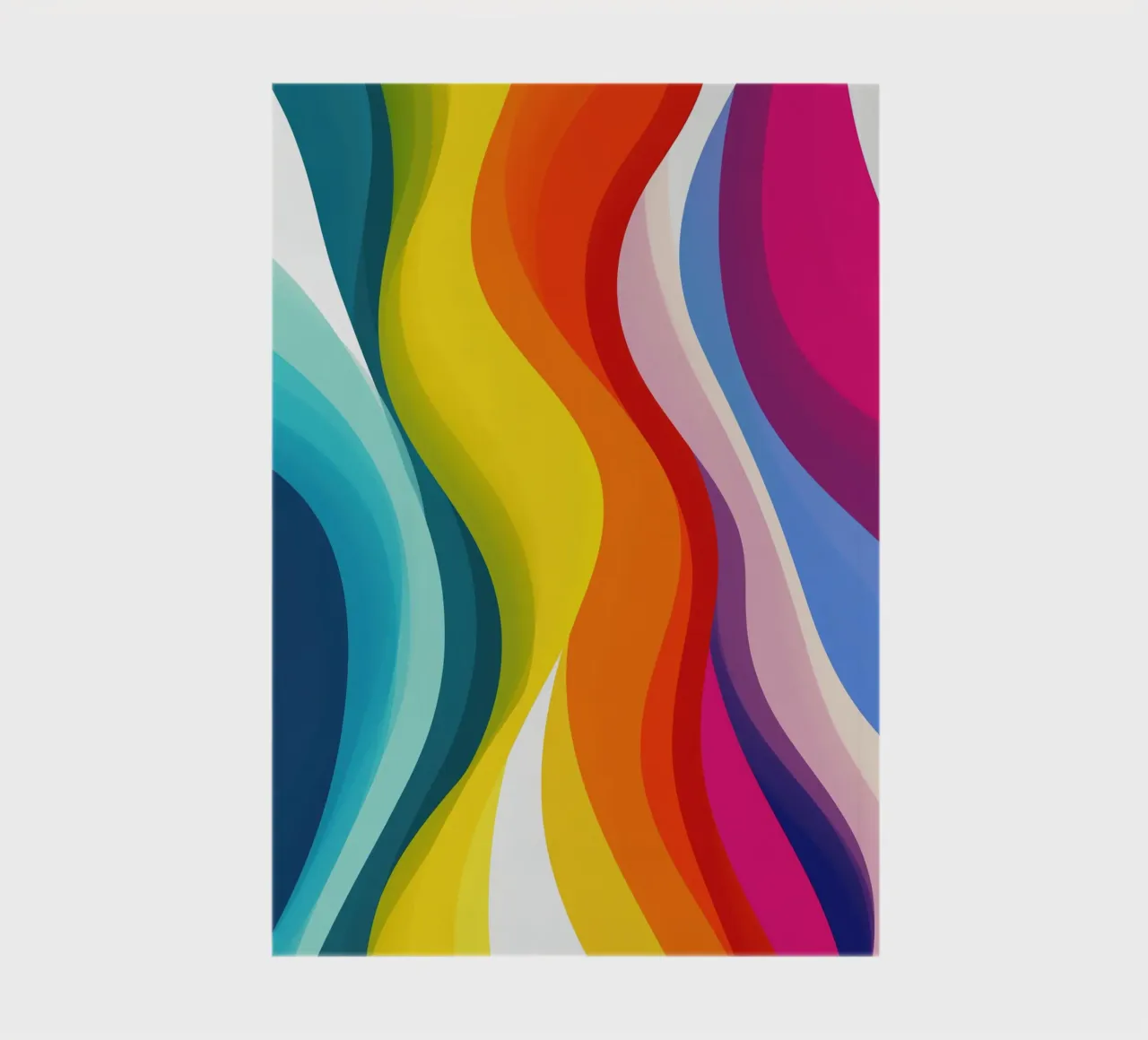 Abstract colourful rainbow river notebook by Autofocus