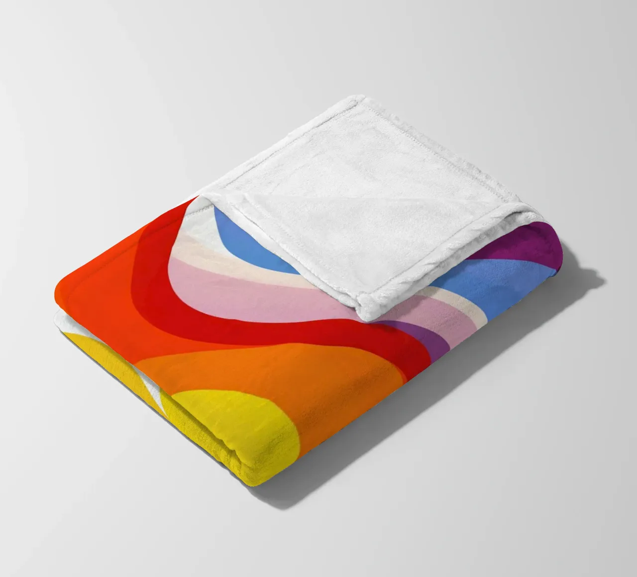 Fiume colorato astratto con arcobaleno coperta in pile da Autofocus