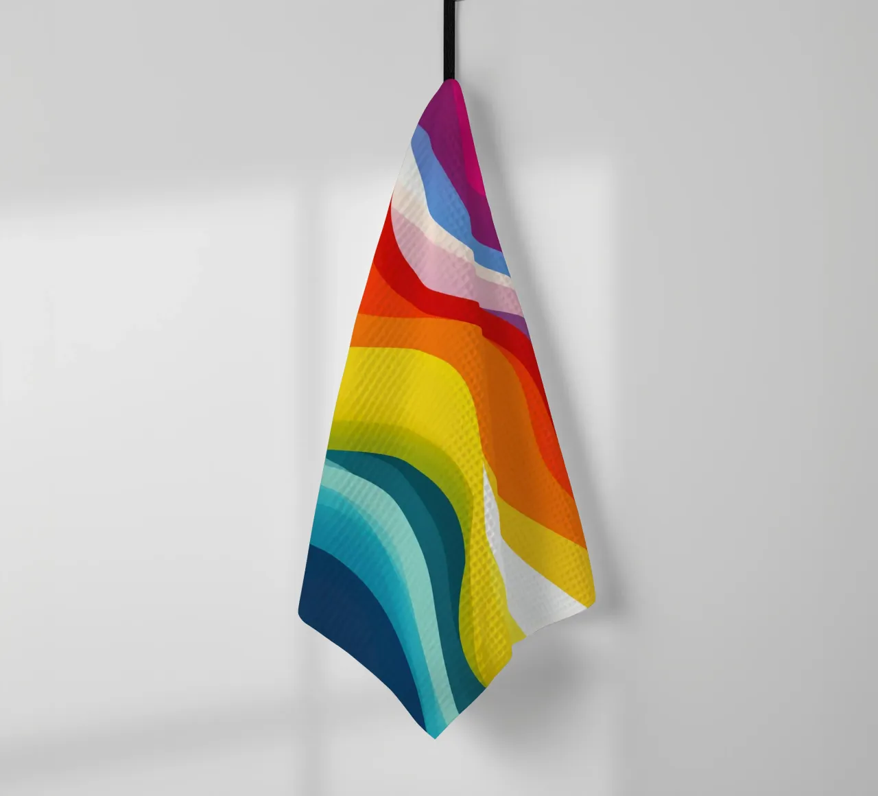Fiume colorato astratto con arcobaleno canovaccio da cucina da Autofocus