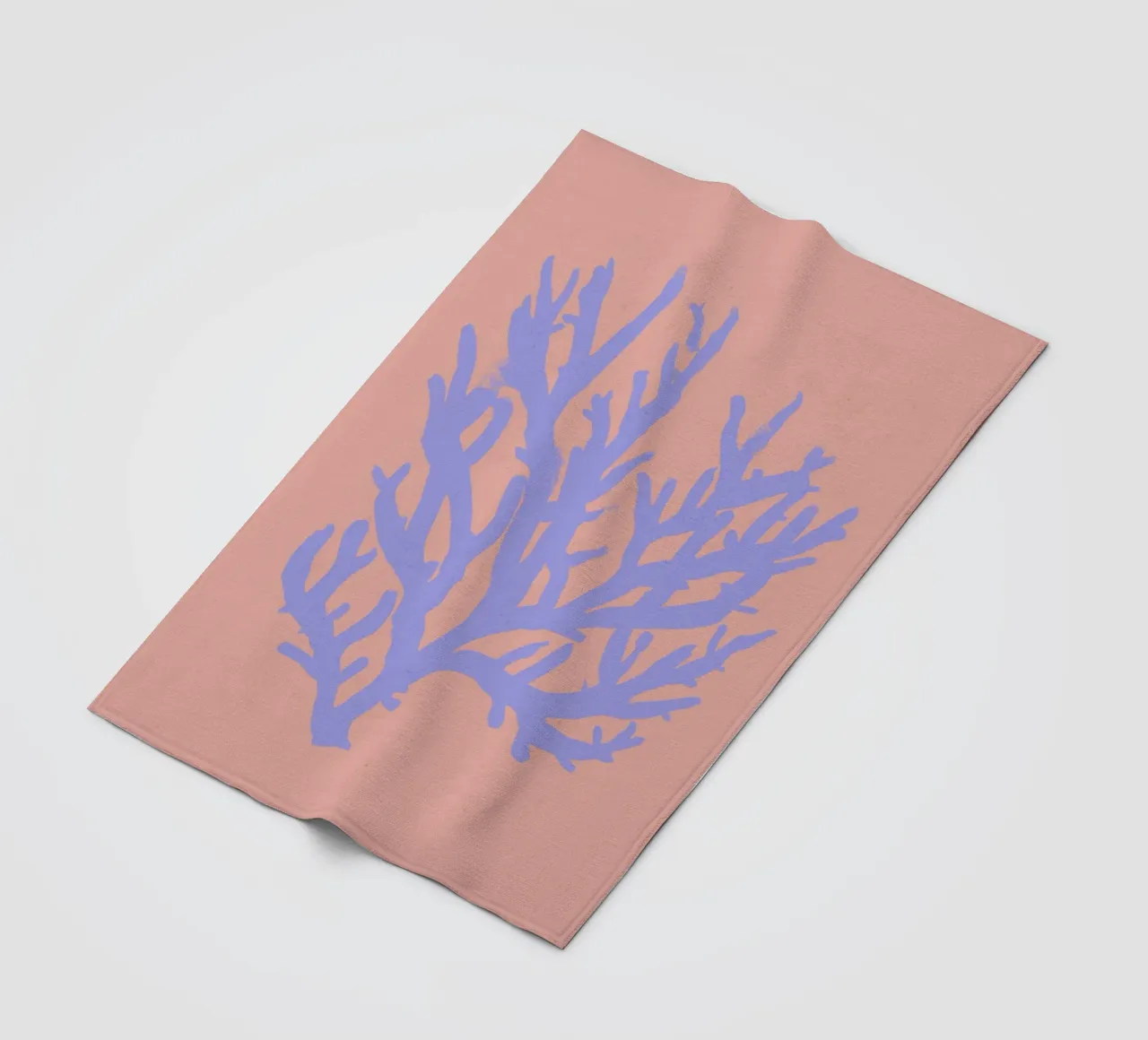 Pastel Coral No 02 coperta in pile da treechild